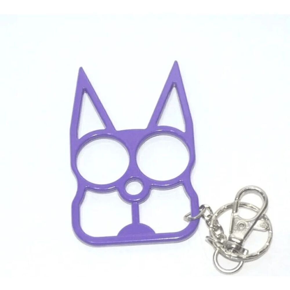 Cat-Shaped Security Multifunctional Knuckle Keychain